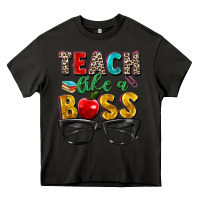 Asphalt teach like a boss Heavy Core Tee - Zillion Design Studio
