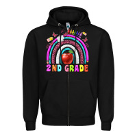 Black 2 nd grade Zipper Hoodie - BundleAndBundleShop