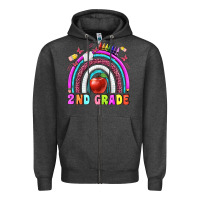 Charcoal Heather 2 nd grade Zipper Hoodie - BundleAndBundleShop