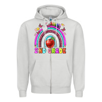 Dove Grey 2 nd grade Zipper Hoodie - BundleAndBundleShop