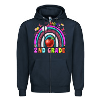 Navy 2 nd grade Zipper Hoodie - BundleAndBundleShop
