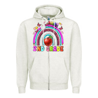 Oatmeal Heather 2 nd grade Zipper Hoodie - BundleAndBundleShop