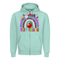 Seafoam 2 nd grade Zipper Hoodie - BundleAndBundleShop