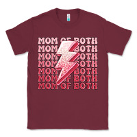 Burgundy mom of both girls Classic Tee - MaliasSmallBusiness