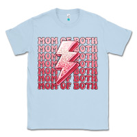 Dusty Blue mom of both girls Classic Tee - MaliasSmallBusiness