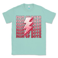 Seafoam mom of both girls Classic Tee - MaliasSmallBusiness