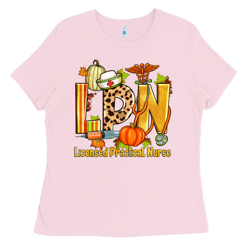 Fall Lpn Licensed Practical Nurse Ladies Tee by Zillion Design Studio | Teevron