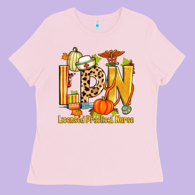 Fall Lpn Licensed Practical Nurse Ladies Tee Designed By Zillion Design Studio