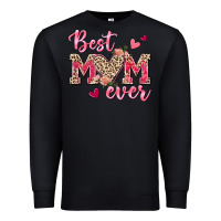 Black Best Mom Ever Premium Sweatshirt - texasbilliewilder