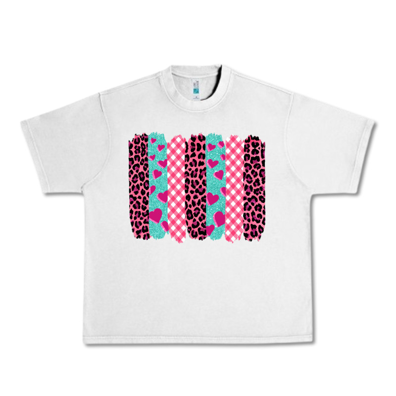 Valentine's Day Brushstrokes Urban Heavy Tee by BarkalooDesign | Teevron