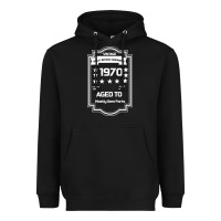 Black vintage quality without compromise 1970 Heavyweight Hoodie - Bettercallsaul
