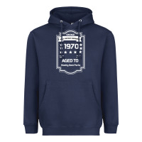 Navy vintage quality without compromise 1970 Heavyweight Hoodie - Bettercallsaul
