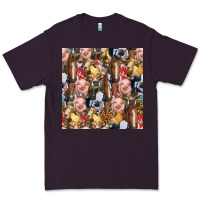 Plum western farm animals seamless pattern Premium Tee - HRA Design Shop