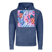 Vintage Denim patriotic fireworks Vintage Hoodie - BundleAndBundleShop