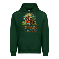 Forest Green long live the cowboys Urban Hoodie - OliviaCreatesArt