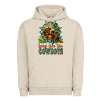 Pigment French Oak long live the cowboys Urban Hoodie - OliviaCreatesArt