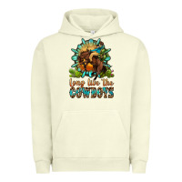 Pigment Pistachio long live the cowboys Urban Hoodie - OliviaCreatesArt