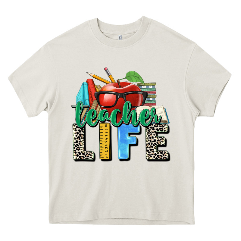 Teacher Life Heavy Core Tee by Zillion Design Studio | Teevron
