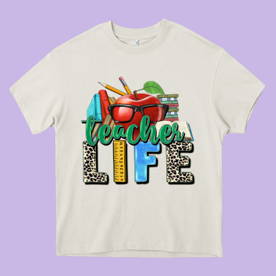 Teacher Life Heavy Core Tee Designed By Zillion Design Studio
