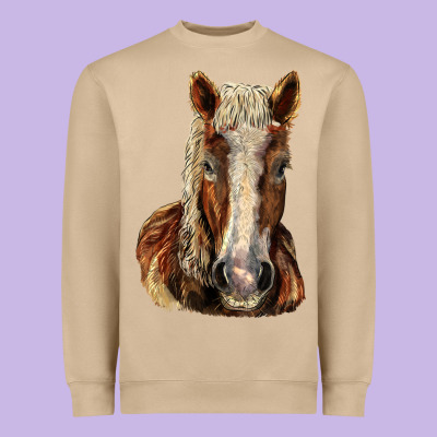 Belgian Horse Heavyweight Sweatshirt Designed By Lillyallendesigns
