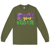 Army Green shake your bootie Long Sleeve Tee - MaliasSmallBusiness