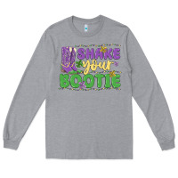 Heather Grey shake your bootie Long Sleeve Tee - MaliasSmallBusiness
