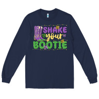 Navy shake your bootie Long Sleeve Tee - MaliasSmallBusiness