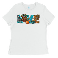 White love thanksgivings turkey Ladies Tee - RanaPortraitStore