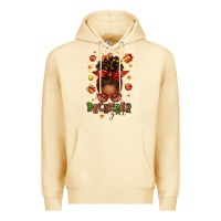 Pina Colada december girl christmas afro messy bun Premium Hoodie - texasbilliewilder
