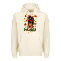 Tofu december girl christmas afro messy bun Premium Hoodie - texasbilliewilder