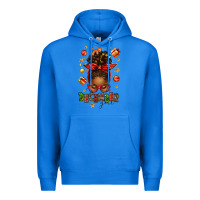 True Royal december girl christmas afro messy bun Premium Hoodie - texasbilliewilder