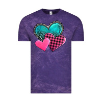 Cloud Purple valentine's day hearts Vintage Tee - AdoDesignShop