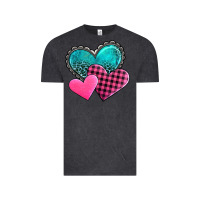 Vintage Black valentine's day hearts Vintage Tee - AdoDesignShop