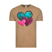Vintage Coffee valentine's day hearts Vintage Tee - AdoDesignShop