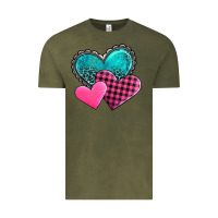 Vintage Olive valentine's day hearts Vintage Tee - AdoDesignShop