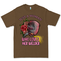 Cacao just a woman who loves her welder Premium Tee - SublimationCraftShop