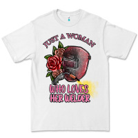 White just a woman who loves her welder Premium Tee - SublimationCraftShop