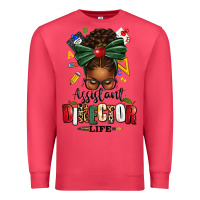 Cardinal assistant director life afro messy bun Premium Sweatshirt - texasbilliewilder