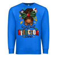 True Royal assistant director life afro messy bun Premium Sweatshirt - texasbilliewilder