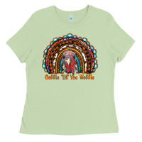 Matcha gobble till you wobble thanksgiving rainbow Ladies Tee - RanaPortraitStore