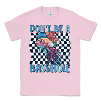Bubblegum Pink dont be a basshole Classic Tee - MaliasSmallBusiness