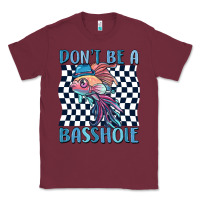 Burgundy dont be a basshole Classic Tee - MaliasSmallBusiness