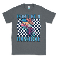 Charcoal Heather dont be a basshole Classic Tee - MaliasSmallBusiness
