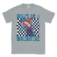 Heather Grey dont be a basshole Classic Tee - MaliasSmallBusiness