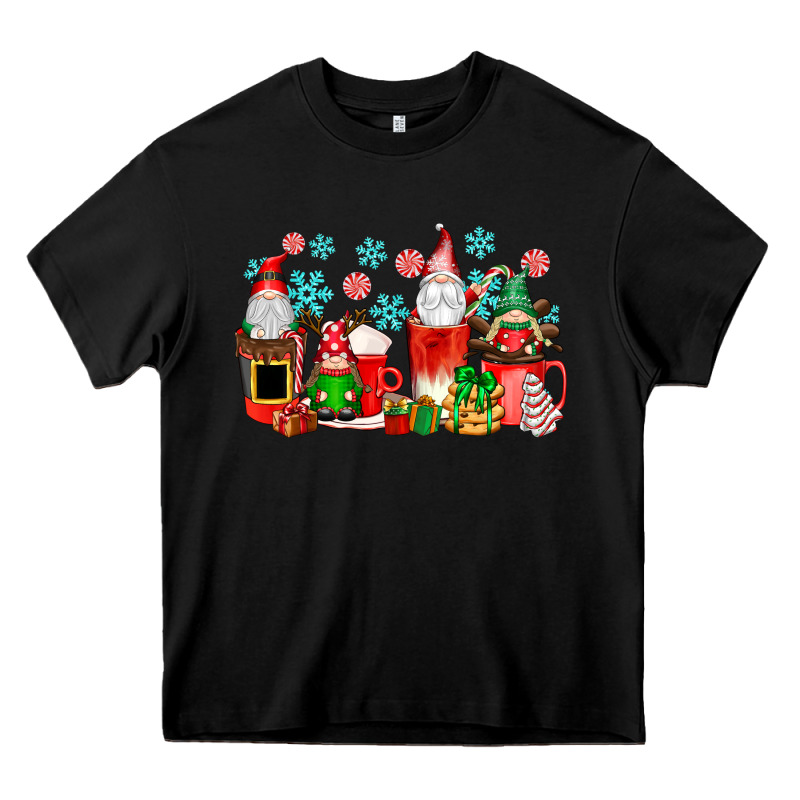 Christmas Gnomes Coffee Cups Heavy Core Tee by texasbilliewilder | Teevron