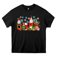 Black christmas gnomes coffee cups Heavy Core Tee - texasbilliewilder