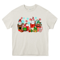Cream christmas gnomes coffee cups Heavy Core Tee - texasbilliewilder