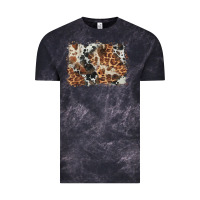 Cloud Black cowhide leopard background Vintage Tee - BarkalooDesign