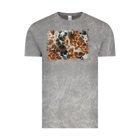Cloud Rock cowhide leopard background Vintage Tee - BarkalooDesign