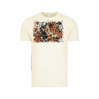 Vintage Arctic cowhide leopard background Vintage Tee - BarkalooDesign